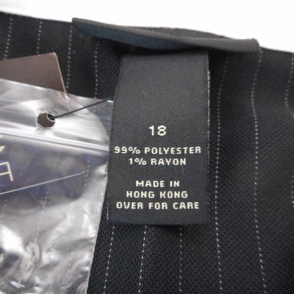 NWT Lane Bryant Wrap Shirt Dress Black with Contrast White Collar Womens Size 18 - Picture 8 of 10